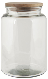 Glass jar w/wooden Cover | 3000 ml | IB Laursen