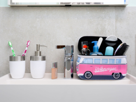 VW Bus | Lunchtas - Toilettas | Small | Roze
