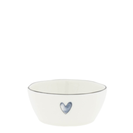 Saus Bowl Heart | Ø: 9,5 cm | Iris Blue | Bastion Collections