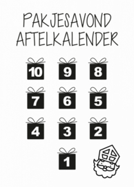 Aftelkalender Kaart Sint