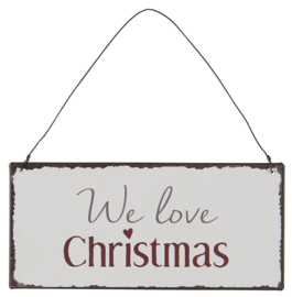 Tekst Bordje | We Love Christmas | IB Laursen