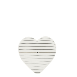 Spoon Holder Heart Stripes | Titane/Zwart | Bastion Collections