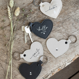 Sleutelhanger Heart | Hello Beautiful | Naturel | Bastion Collections