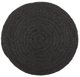 Placemat Rond Jute | Zwart | IB Laursen