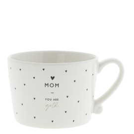Mok Large | Mom you are Gold | Wit/Zwart | Bastion Collections