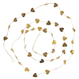 Guirlande Hearts Brass | 150 cm | IB Laursen