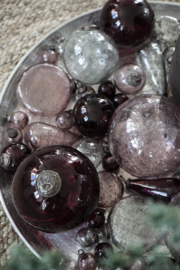 Kerstballen Mini Metal Chips | Roze | Zakje 8 stuks | IB Laursen