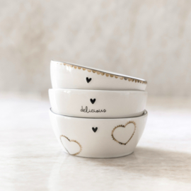 Saus Bowl | Hearts | Ø: 9,5 cm | Caramel | Bastion Collections