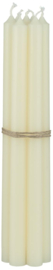 Smalle Lange Kaarsen Ø:1,3  | Set 10 | Cream | IB Laursen