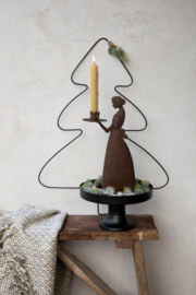 Kerstboom Draad Zwart | Large 99x72 cm | Bastion Collections