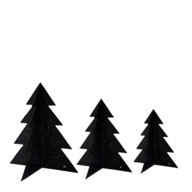 Christmas Tree Black Glitter | Large | Bastion Collections