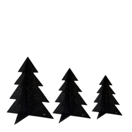 Christmas Tree Black Glitter | Small | Bastion Collections