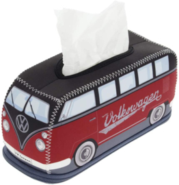 Tissue Box VW T1 Bus | Neoprene | Rood/Zwart