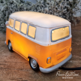 VW Retro Busje Tafellamp Oranje