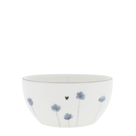 Bowl Medium | Poppy | Ø:15 cm | Iris Blue | Bastion Collections
