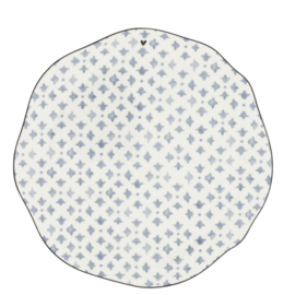 Breakfast Plate Print ♥ | Ø:23 cm | Iris Blue | Bastion Collections