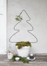 Kerstboom Draad Zwart | Large 99x72 cm | Bastion Collections