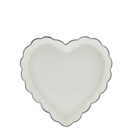 Tray Heart Ruffle | 22,5x3,5 cm | Bastion Collections