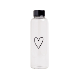 Glazen Drinkfles Hart | 500 ml | Eulenschnitt