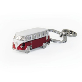 VW T1 Bus | 3D Sleutelhanger | Rood