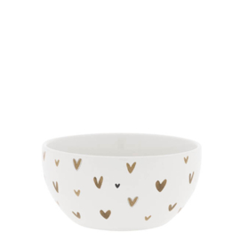 Bowl Medium | Little Hearts  | Ø:14,5 cm | Brown | Bastion Collections