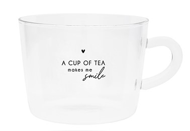 Thee Glas | Cup of tea  makes me Smile | Bastion Collections