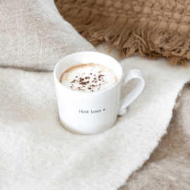 Mok | Just love | Wit/Zwart | Bastion Collections