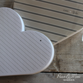 Notitieboekje Hart | Stripes | Ciao Bella | Bastion Collections