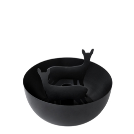 Candle Bowl Deer | Black | Ø:15,5 cm | Bastion Collections