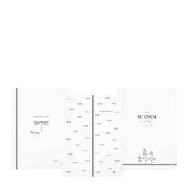 Theedoek | Kitchen Moments Dragon Fly's | Wit/Zwart | Bastion Collections