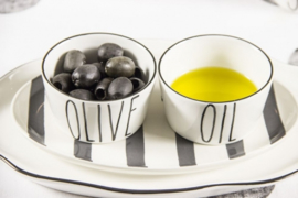 Bowl Mini | Set 4 | Salt, Butter,  Oil & Olive | Bastion Collections