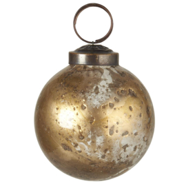 Kerstbal White/Brass | Small | IB Laursen