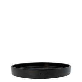 Tray Round Matt Black | Large Ø:25 cm | Bastion Collections