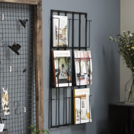 Magazine Holder met 6 vakken | Zwart | IB Laursen