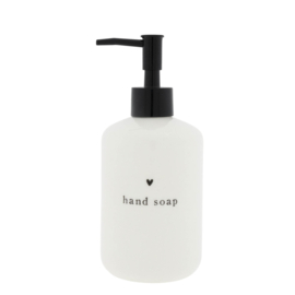 Soap Dispenser Heart Hand Soap | Wit/Zwart | Bastion Collections