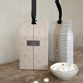 Gift Bag met Pepermunt Hartjes | Present | Bastion Collections