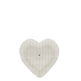 Spoon Holder Heart Stripes | Caramel | Bastion Collections