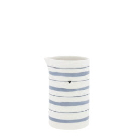 Melk Kannetje Watercolour Stripes | 150 ml | Iris Blue | Bastion Collections