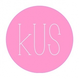 Stickers "KUS" Pastel Roze Set 10