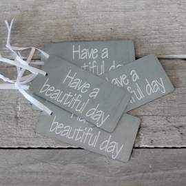 Zinken Label "Have a beautifull day"