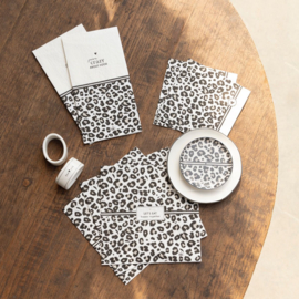 Tea Tip | Leopard Heart | Wit/Titane/Zwart | Bastion Collections 