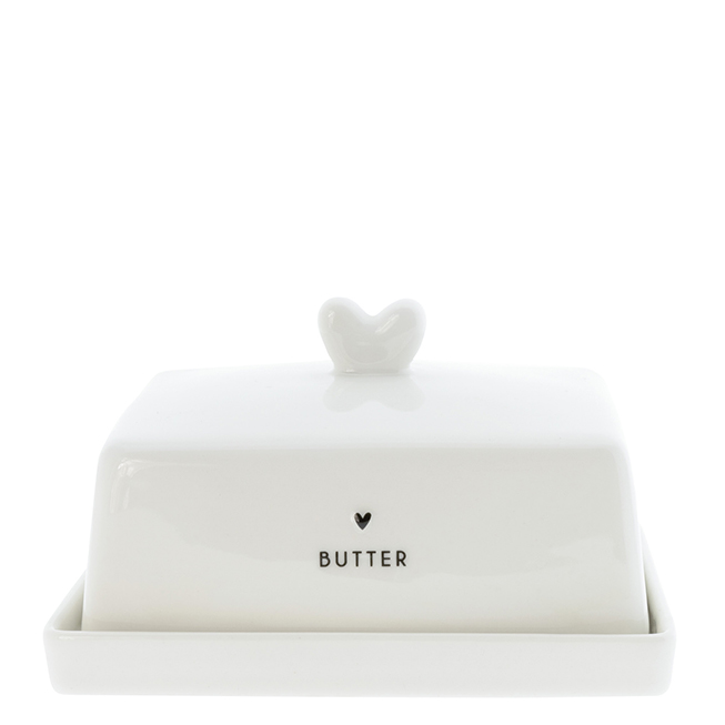 Botervloot Heart | Wit/Zwart | Bastion Collections