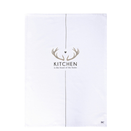 Theedoek | Kitchen | Wit/Zwart | Bastion Collections