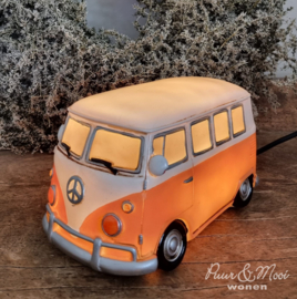 VW Retro Busje Tafellamp Oranje