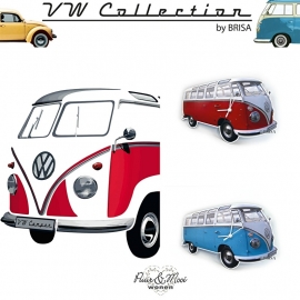 VW Classic | Wandklok | Blauw 