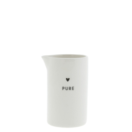 Jug Pure ♥ | 100 ml | Wit/Zwart | Bastion Collections