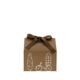 Gift Box House Brown | 13,5x17,5 cm | Bastion Collections