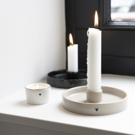 Candleholder Round Matt Black | Ø: 12 cm | Bastion Collections