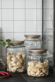 Glass jar w/wooden Cover | 3750 ml | IB Laursen