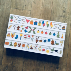 Holiday Emoticons | Voor Lightbox A3, A4, A5 | LEDR
